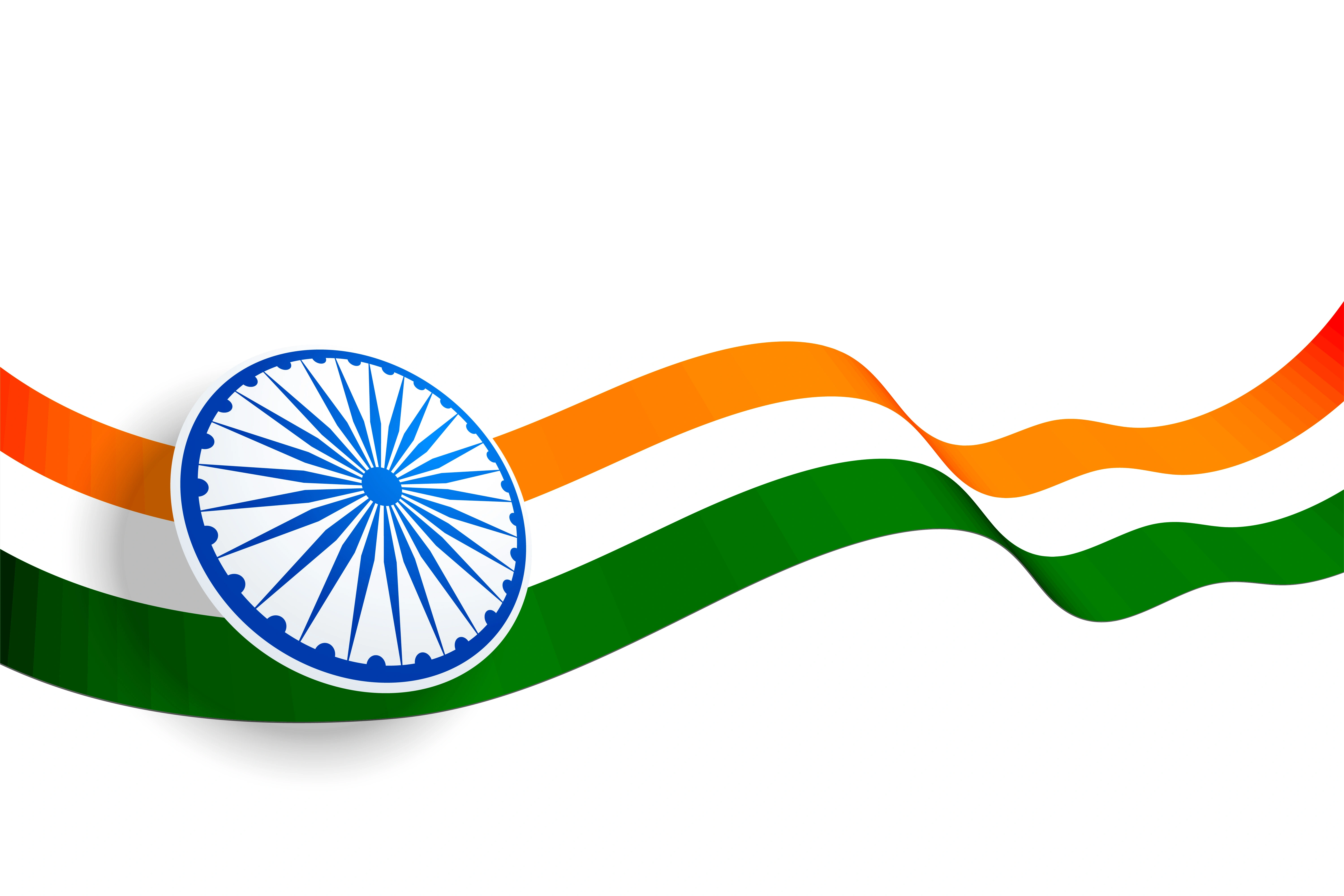 Indian flag waving